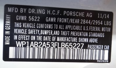 VIN, Cowl Tag, Fender Tag, Door Tag and Engine number Deciphering